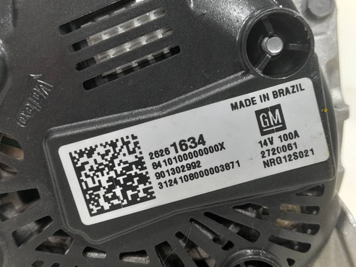 Alternador Onix Plus 1.0 3cc Turbo 2020 2021 2022 2023 2024
