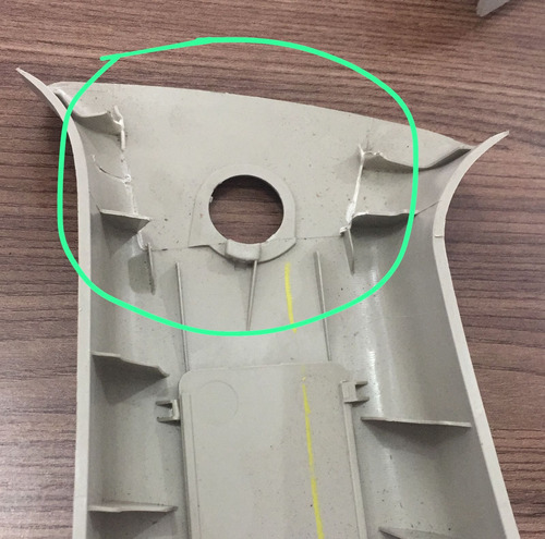 Moldura Lado Direito Cinto Nissan Sentra 07/12 Com Detalhe