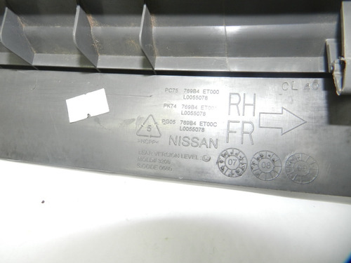 Soleira Interna Diant Direita Nissan Sentra 08/13 769b4et000