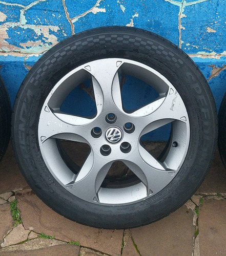 Jogo 4 Rodas Aro 16 5 Furos Sem Pneus Vw Golf 1999 A 2006