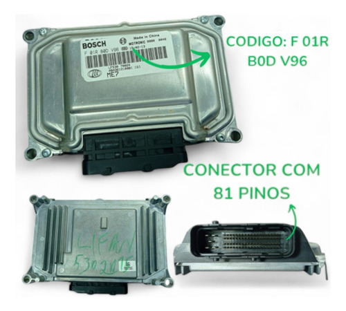 Kit Code Módulo Injeção Lifan 530 2015