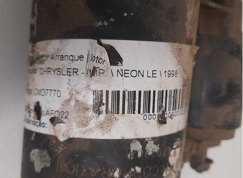 Motor De Arranque Chrysler Neon Le 1998 - 9007045018