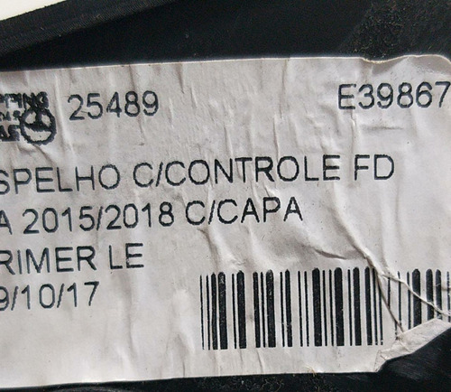 Retrovisor Manual Esquerdo Ford Ka 2015 2016 A 2018 E4045059