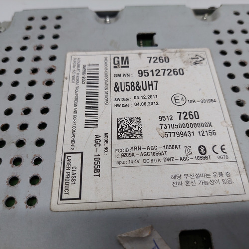 Rádio Original Chevrolet Sonic Ano 2011 A 2015