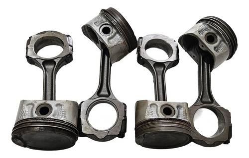Jogo 4 Pistões Stander Com Bielas Megane 1.6 16v Flex 115cvs