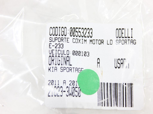 Suporte Coxim Motor Lado Direito Sportage 11/16 Usado (233)