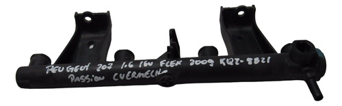 Flauta Bico Injetor 207 307 C3 C4 1.6 16v Flex 9658533280