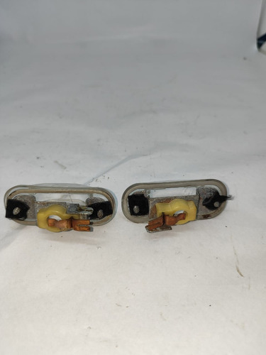 Par Lente Luz Lanterna Placa Vw Gol Voyage Quadrado 80/96