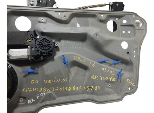 Máquina Vidro Dianteira Direita Vw Golf 2000 (al)