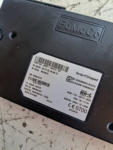 Modulo Central Sistema Sync Ford Focus 2014 2015 2016