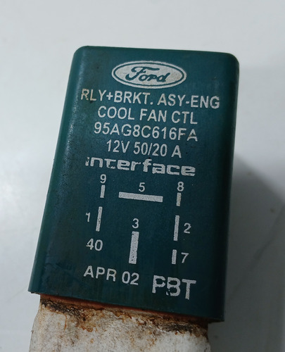 Relé Auxiliar Da Ventoinha Ford Fiesta Cxa291 (s)