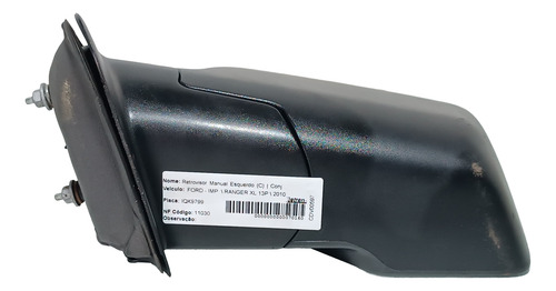Espelho Retrovisor Motorista Lado Esquerdo Ranger 2006/2012