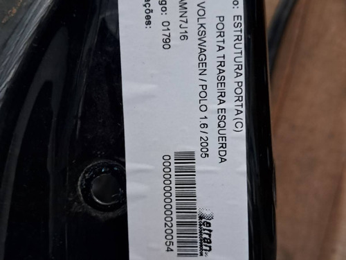 Porta Vw Polo 2005 2006 2007 2008 Traseira Esquerda Original