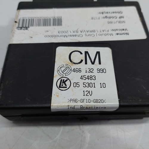 Modulo Conforto Fiat Brava 1.6 16v Cód. 468132990