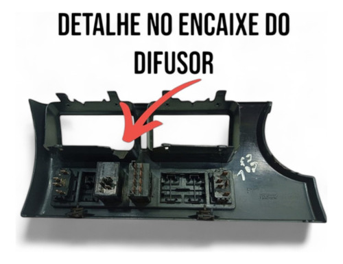 Moldura Difusor De Ar Central Gol Saveiro Parati 2001 A 05