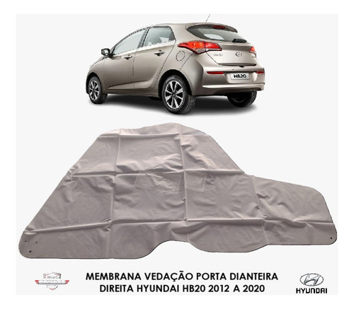 Membrana Porta Dianteira Direita Hb20 12/20 823921s010