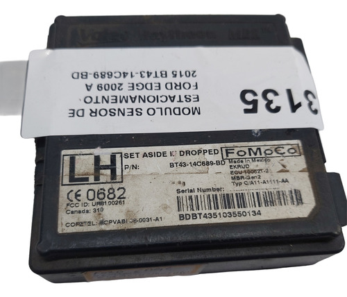 Modulo Sensor De Estacionamento Edge Ano 2009 Á 2015