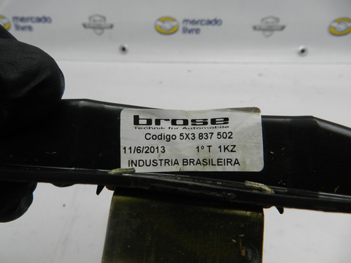 Máquina Vidro Manual Dianteira Direita Gol G2 G3 G4 2p Bola