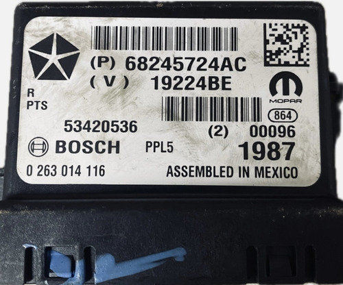 Módulo Estacionamento Jeep Compras Renegade Toro 0263014116