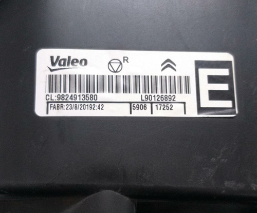 Farol Dianteiro Esquerdo Citroen C4 Cactus 18/ 21 9824913580