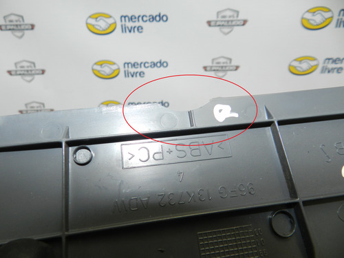 Acabamento Lateral Esquerdo Painel Fiesta Courier C/ Detalhe