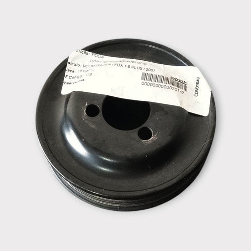 Polia Bomba Direcao Hidraulica Vw Fox Polo Gol 1.6 2003 2016