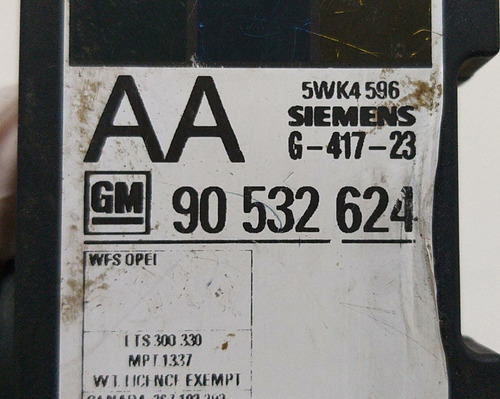 Antena Imobilizador Gm Omega Vectra 90532624