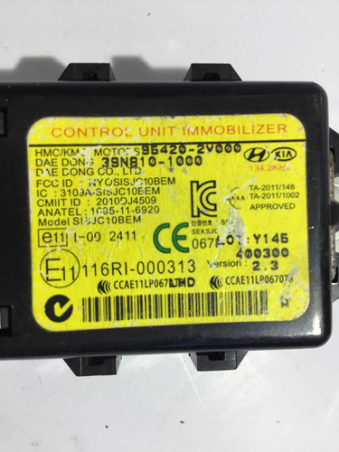 Modulo Imobilizador Hyundai Hb20 1.0 95420-2v000 21822*