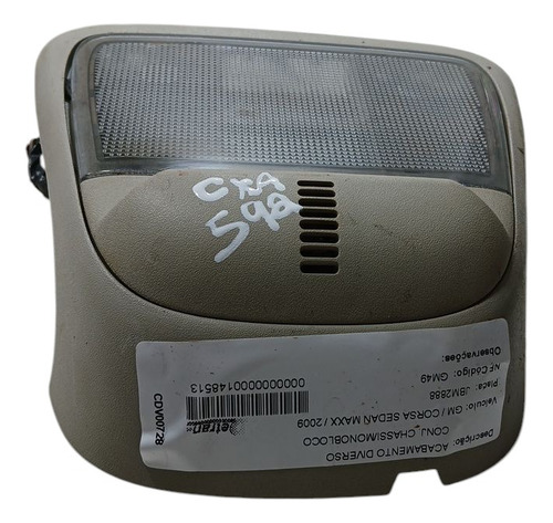 Luz Teto Central Sensor Gm Corsa Sedan  2009 (ap) Cxa 592