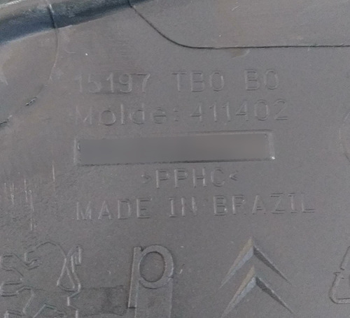 Forro Porta Traseira Direita Citroen C3 03 A 2016 9648884277