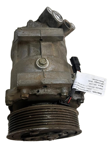 Compressor Ar Condicionado Renault Duster 2.0 16v 2015 2016