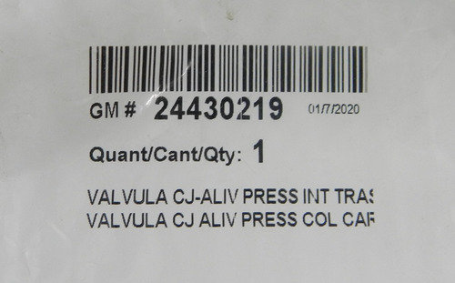 Valvula Alivio Pressão Agile Astra Celta Corsa Montana 99/16