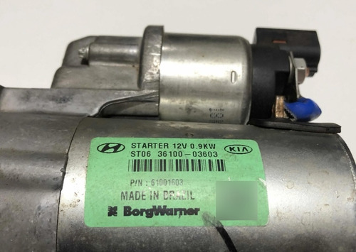 Motor Arranque Hyundai Hb20 1.0 3cc 13 A 20 3610003603