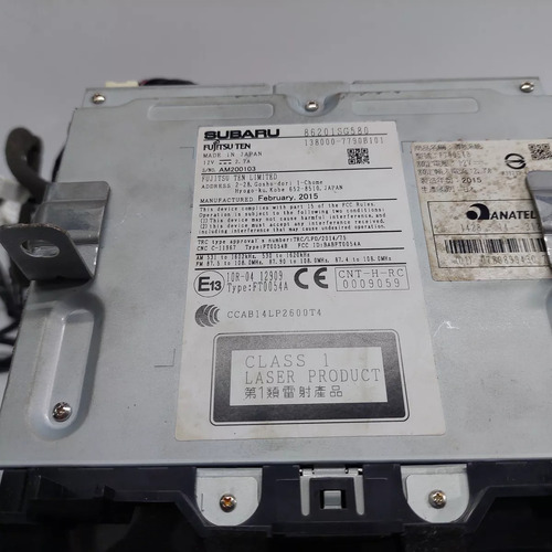 Rádio Central Multimídia Subaru Forester Xt Ano 2015 A 2018