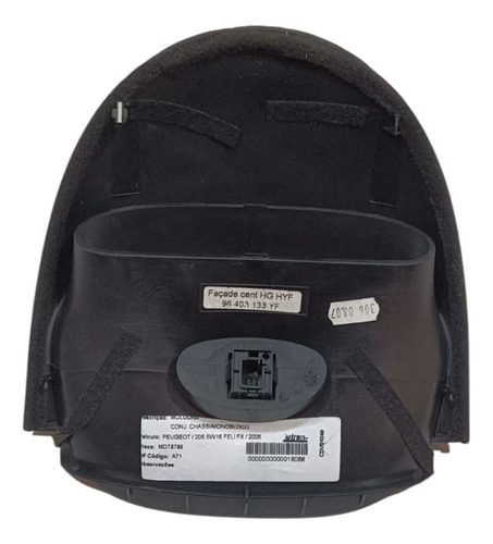 Moldura Computador De Bordo Peugeot 206 2000 A 2010