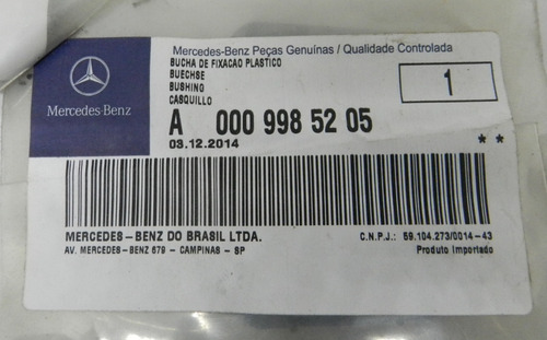 Bucha Fixação Grade Dianteira Mercedes Benz Sprinter 12/19