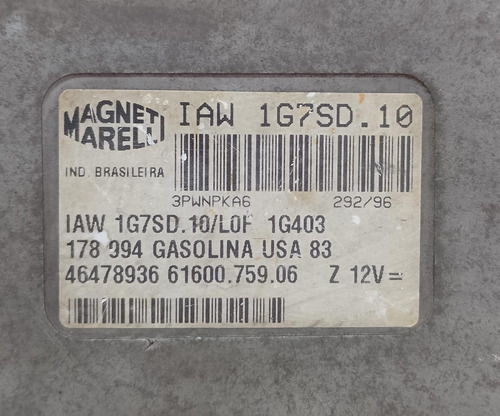 Módulo Injeção Palio Siena 1.0 8v 96 97 98 99 Iaw1g7sd10
