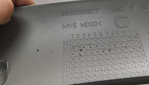Moldura Coluna Parabrisa Esq Xsara Picasso 02/08 9630260977