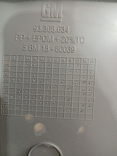 Moldura Interna Tampão Traseira Gm Meriva 2004 A 2011 (ap)