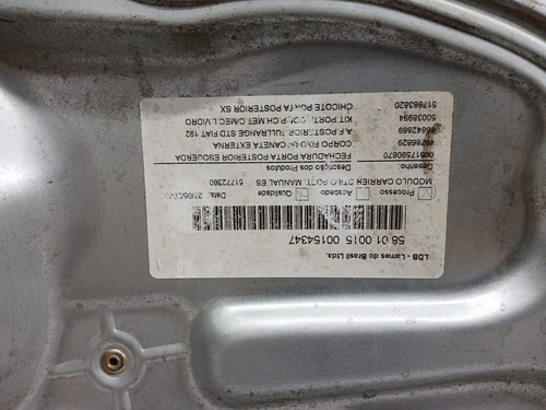 Maquina Vidro Porta Traseira Esquerda Fiat Stilo 2003 A 11