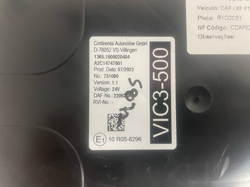 Módulo Vic 3 500 Xf Ftt 530 2024 - A2c14747601 / 2206308