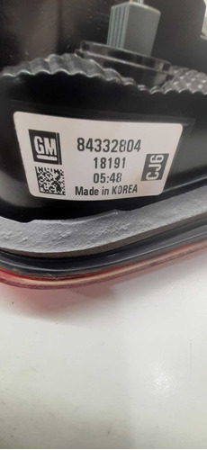 Lanterna Tampa Traseira Esquerda Gm Cruze 2019 84332804