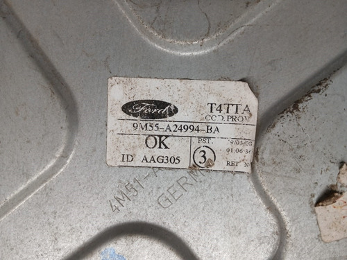 Maquina Vidro Porta Traseira Direita Focus 2009 A 13 S/motor