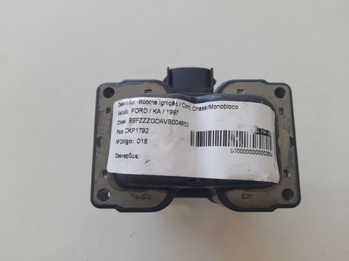 Bobina Ignicao Motor Ford Ka 1.0 8v 1998 1999 2000 2001