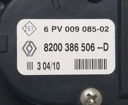 Pedal Acelerador Renault Sandero Clio Logan 6pv00908502
