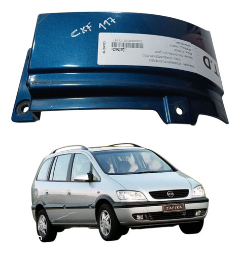 Moldura Farol  Traseira Direita Gm Zafira 2002 (ap)
