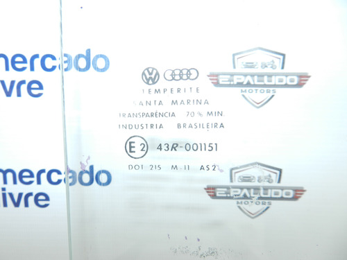 Vidro Dianteiro Direito Vw Gol Chaleira 80/86
