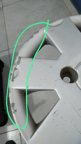 Calota Da Roda Ford Ka Fiesta Aro 13 Prata 1997/1999