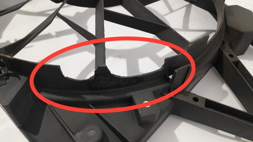 Defletor Eletroventilador Astra Vectra Zafira 98/11 Detalhe