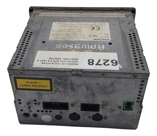 Rádio Original Volvo V70 S70 2.5 Ano 1997 A 2000